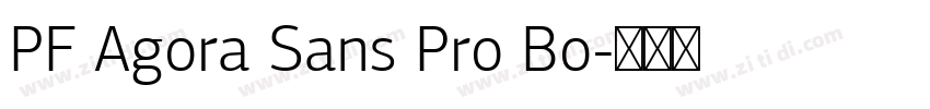 PF Agora Sans Pro Bo字体转换
